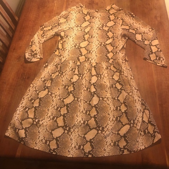 Anthropologie ** Maeve Juno snakeskin baby doll shift dress - Picture 3 of 5